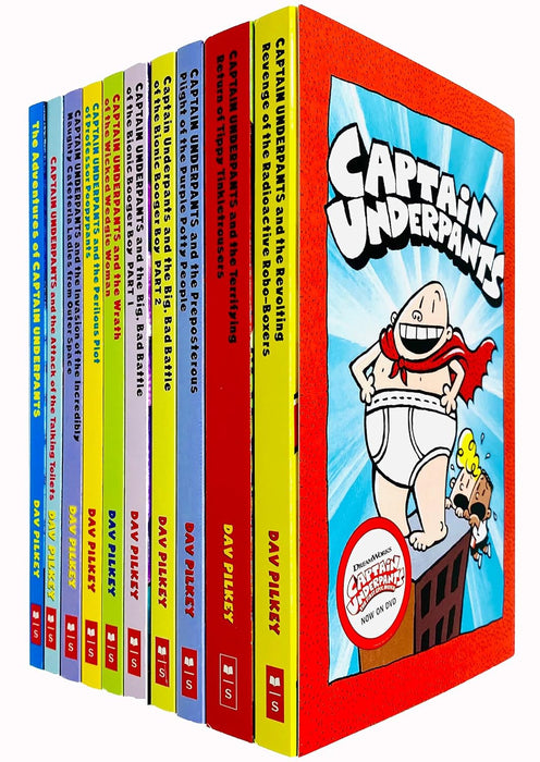 Captain Underpants 10 book Collection