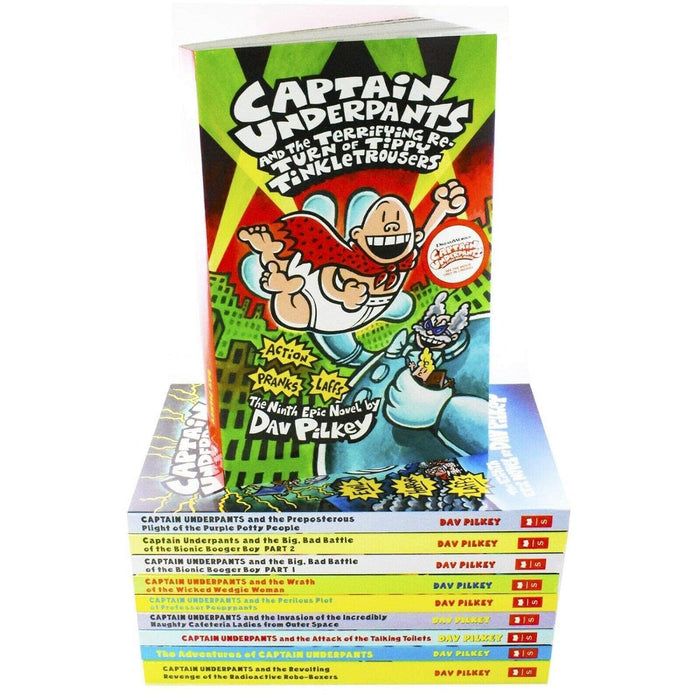 Captain Underpants 10 book Collection
