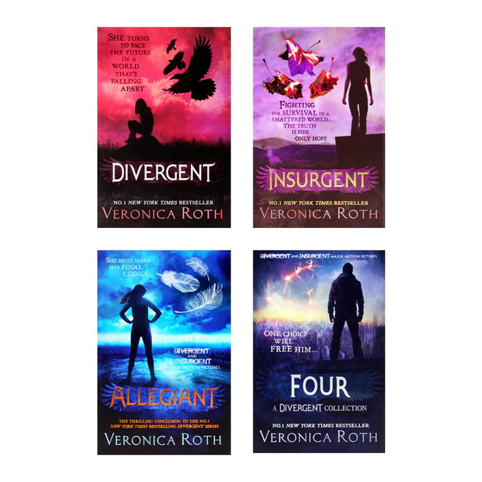 Divergent Insurgent Allegiant Trilogy 4 Books Collection Box Set