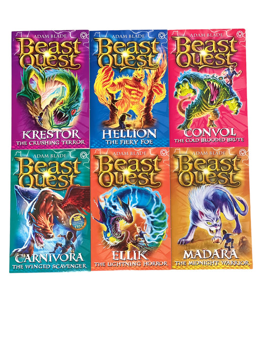Beast Quest Series 7 : 6 Books Collection Set  By Adam Blade