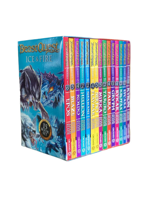 Beast Quest Ice and Fire 15 Book Collection Box Set