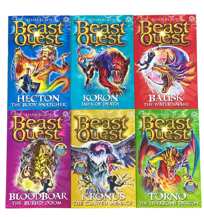 Beast Quest Series 8 : 6 Books Collection Set  By Adam Blade