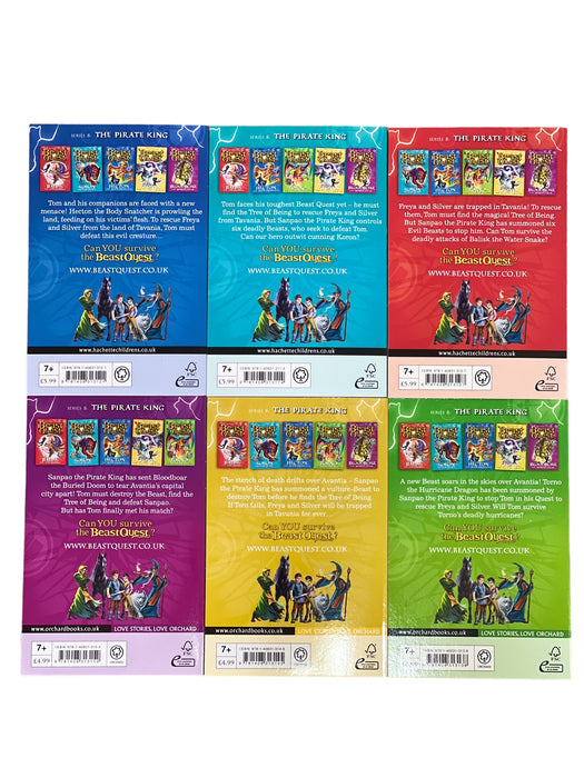 Beast Quest Series 8 : 6 Books Collection Set  By Adam Blade