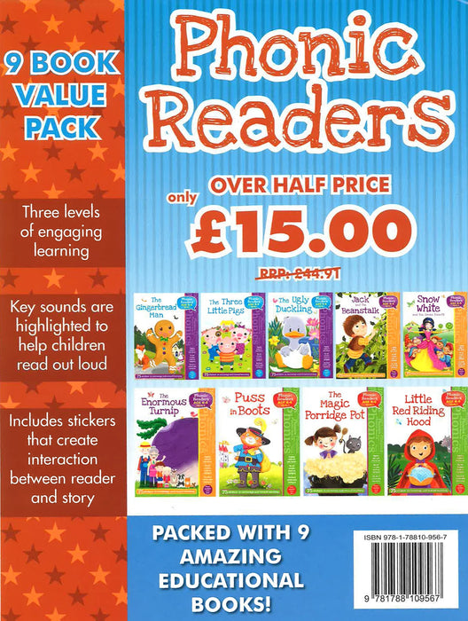 Phonic Readers 9 Amazing Educational Books Set