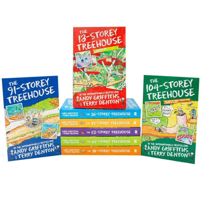 The Treehouse 8 Book Collection Set By Andy Griffiths & Terry Denton