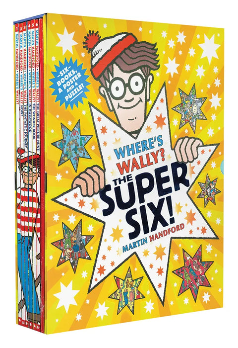 Where's Wally? 6 Books Collection Box Set By Martin Handford- Paperback