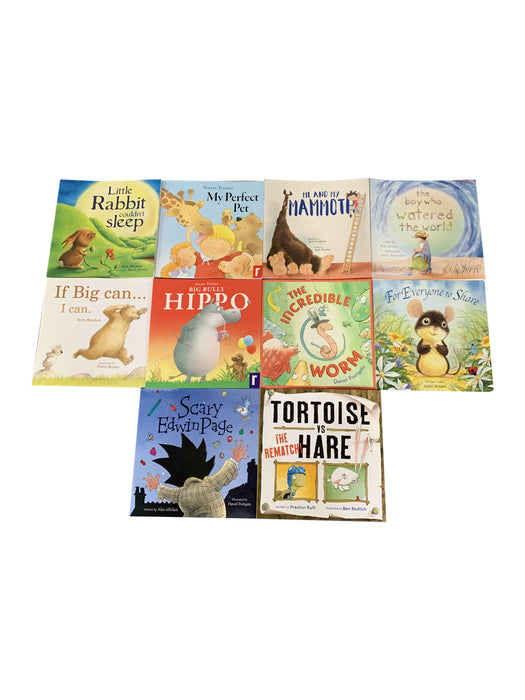 My First Bedtime Picture Flat Library - 10 Books Collection Set, Tortoise vs Hare...