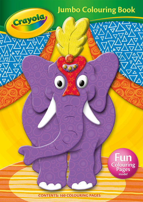 Crayola Jumbo Colouring Book- Elephant Cover