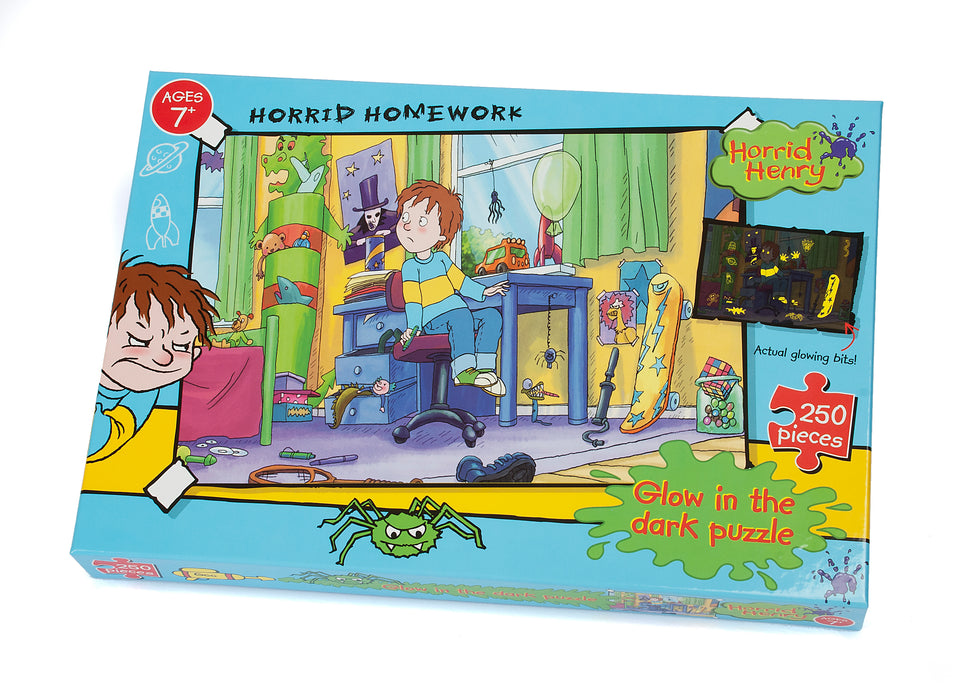Horrid Henry Glow in the Dark Horrid Homework 250 piece Puzzle