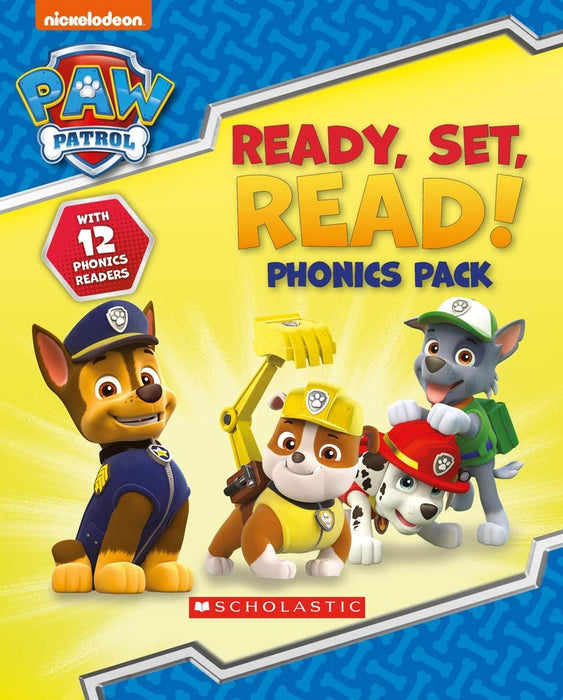 PAW Patrol: Ready, Set, Read! 12 Book Phonics Box