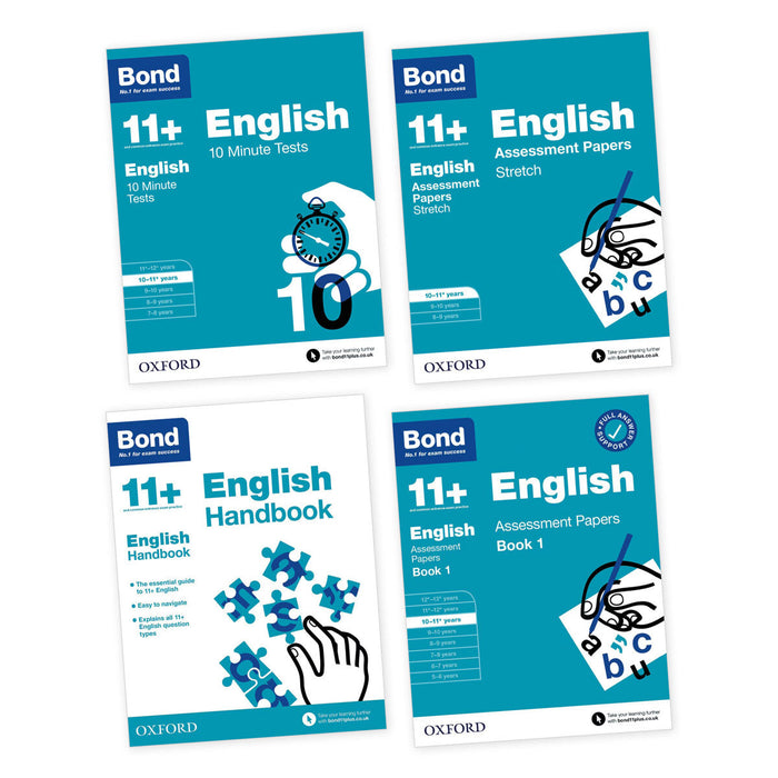 Bond 11+ English 4 Book Skills Pack, Ages 10-11+ years