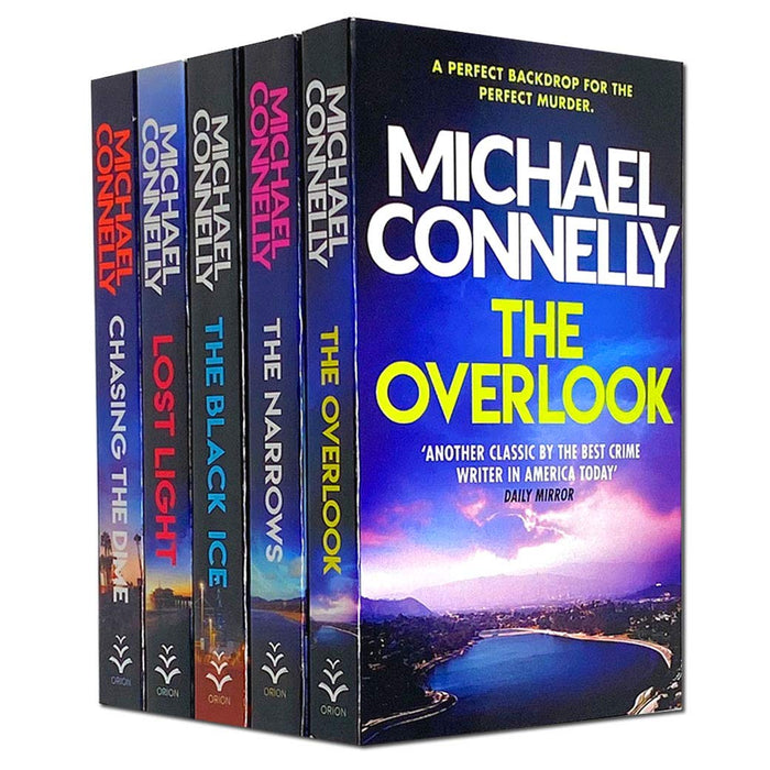 Michael Connelly 5 Book Collection Set Inc.  The Black Ice, The Narrows...