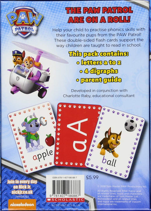 PAW Patrol: First Phonics Flash Cards