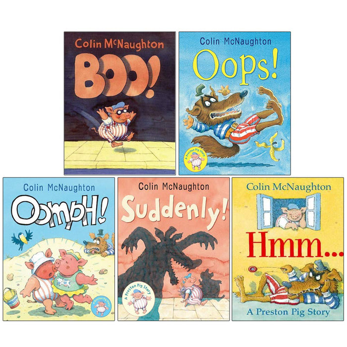 Preston Pig 5 Book Collection Set By Colin Mcnaughton