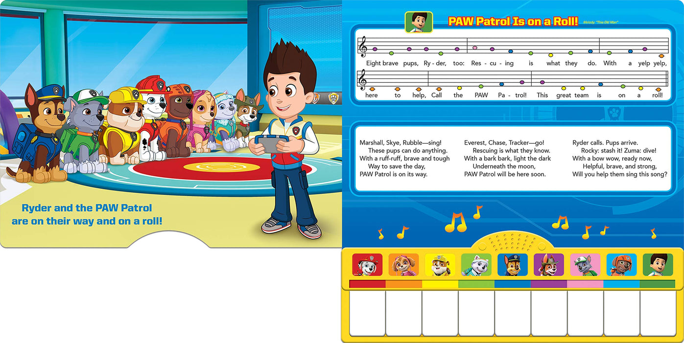 Paw Patrol Puptastic Songs Piano Board Book