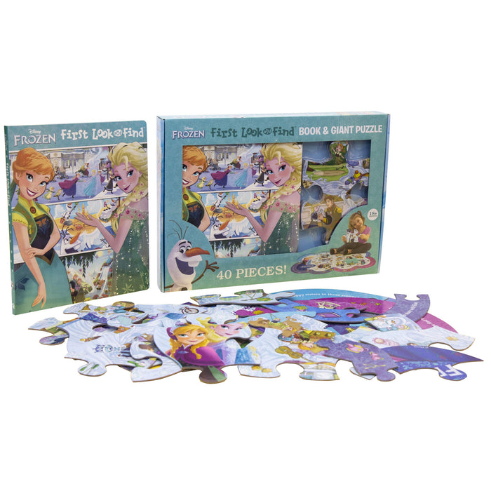 Disney Frozen First Look and Find Book and Giant Puzzle