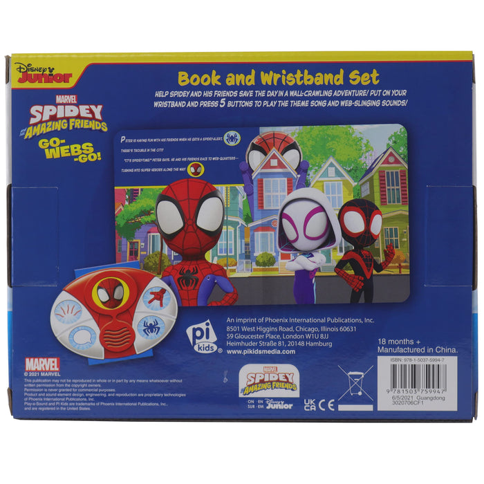 Marvel Spidey & His Amazing Friends: Go-Webs-Go!: Interactive Book and 5-Sound Wristband Set