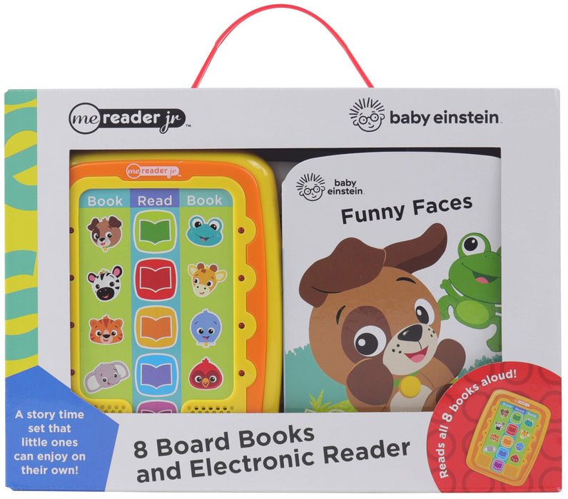 Baby Einstein Electronic Me Reader Jr and 8 Look and Find Sound Book Library