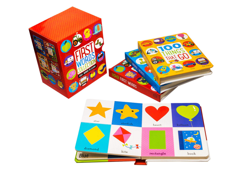 Early Learning First Words 4 Book Collection Set