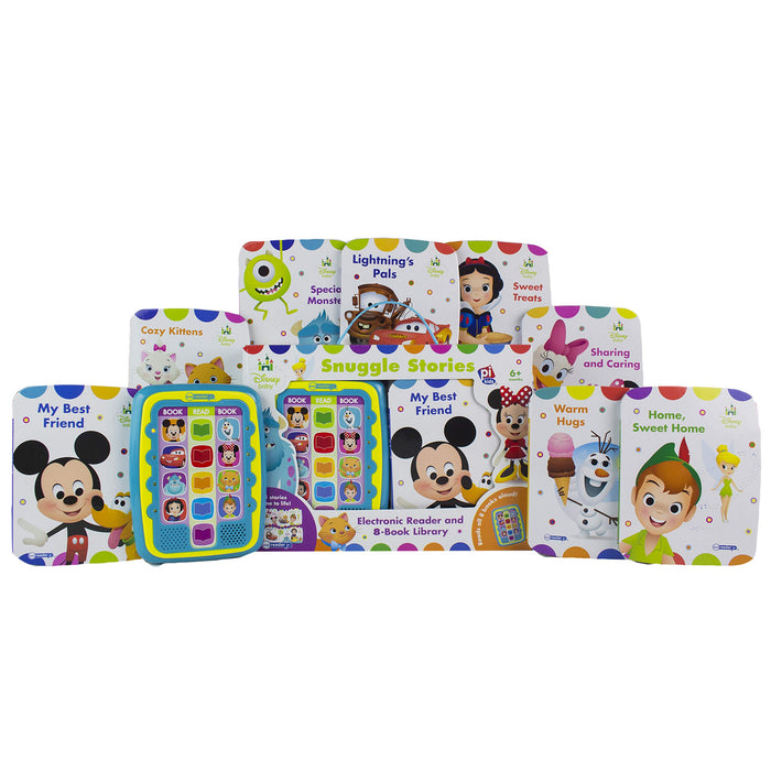 Disney Baby Snuggle Stories  Electronic Me Reader Jr and 8 Look and Find Sound Book Library