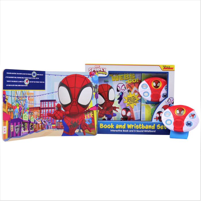 Marvel Spidey & His Amazing Friends: Go-Webs-Go!: Interactive Book and 5-Sound Wristband Set