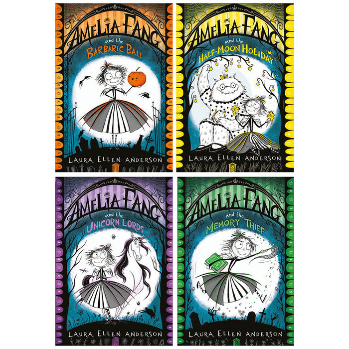 The Amelia Fang 4 Book Collection Set By Laura Ellen Anderson