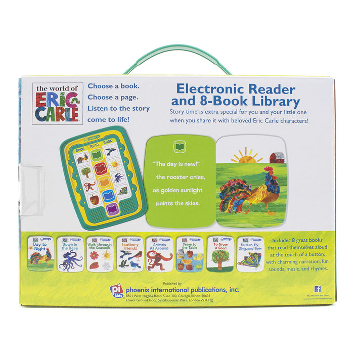 World of Eric Carle Electronic Me Reader Jr and 8 Look and Find Sound Book Library