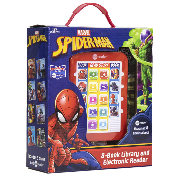 Marvel Spider-Man Electronic Me Reader Jr and 8 Look and Find Sound Book Library