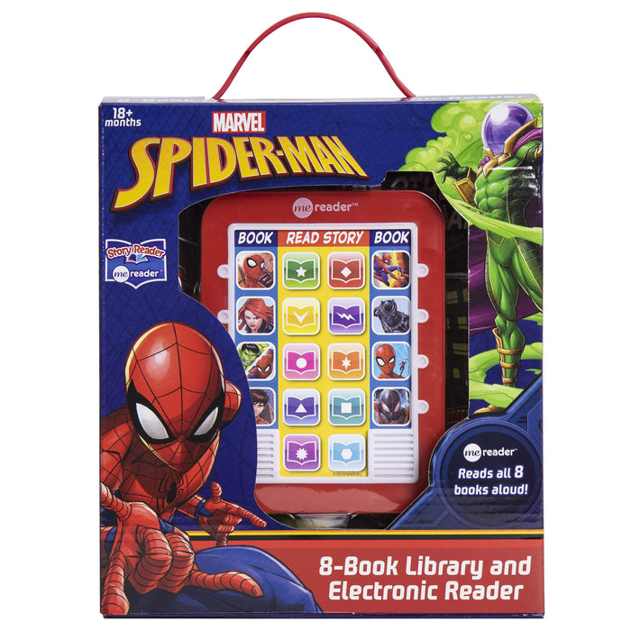 Marvel Spider-Man Electronic Me Reader Jr and 8 Look and Find Sound Book Library