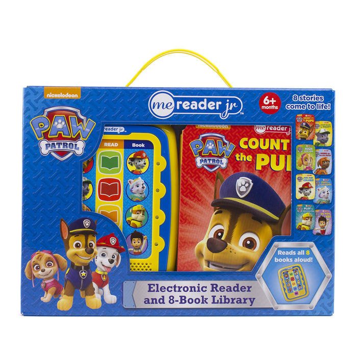 PAW Patrol Electronic Me Reader Jr and 8 Look and Find Sound Book Library