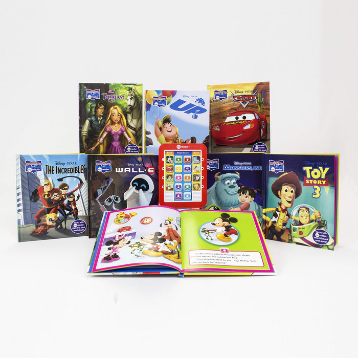 Disney - Mickey Mouse, Toy Story and More! Electronic Me Reader Jr and 8 Look and Find Sound Book Library