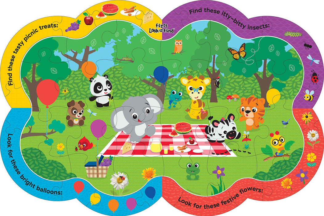 Baby Einstein First Look and Find Book and Giant Puzzle