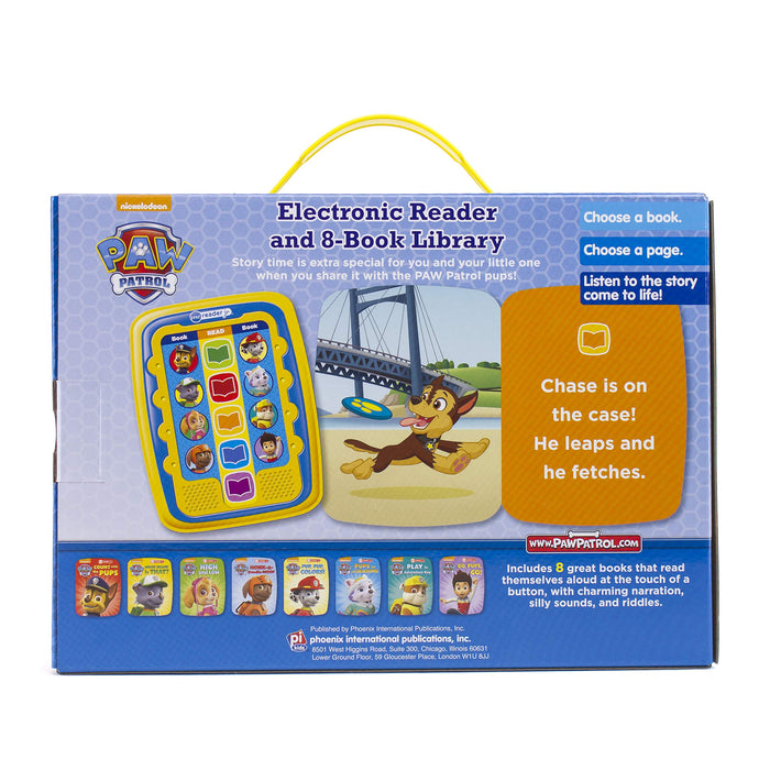 PAW Patrol Electronic Me Reader Jr and 8 Look and Find Sound Book Library