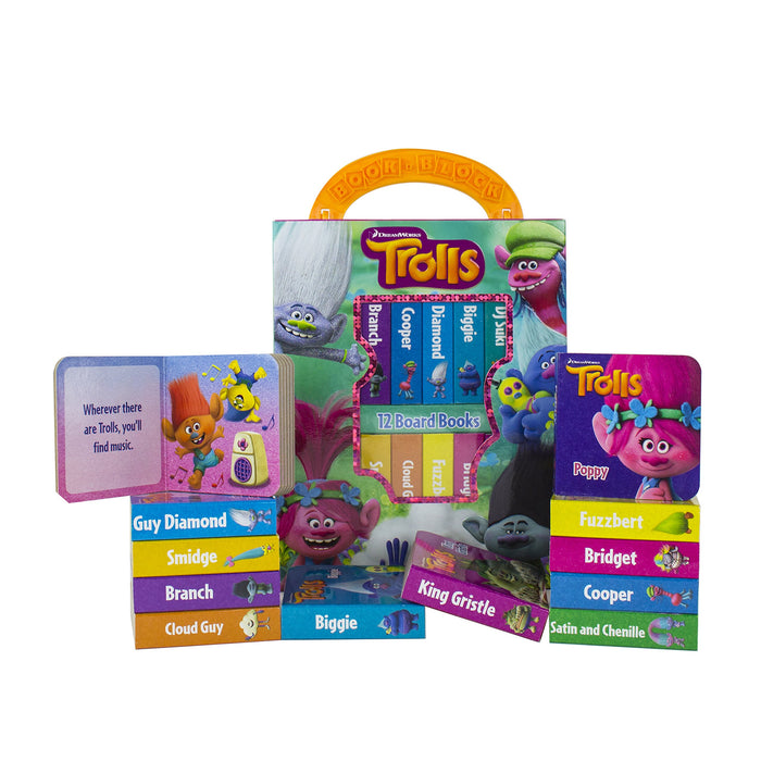 My First Library Trolls 12 Board Books Box Set By Dreamworks