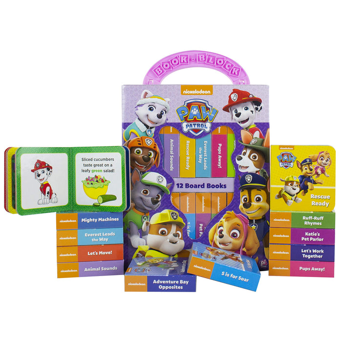 My First Library Paw Patrol Girls 12 Board Books Box Set By Nickelodeon