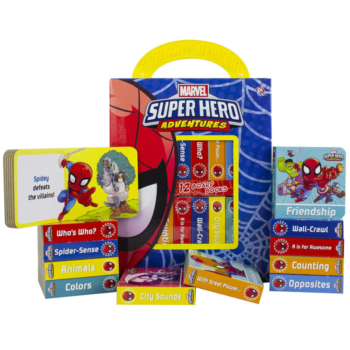 My First Library Superhero Adventures 12 Board Books Box Set By Marvel