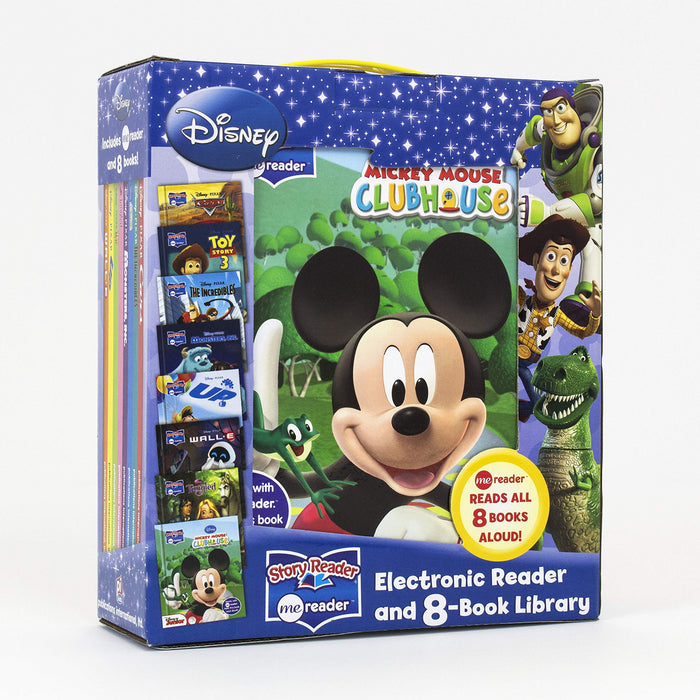 Disney - Mickey Mouse, Toy Story and More! Electronic Me Reader Jr and 8 Look and Find Sound Book Library