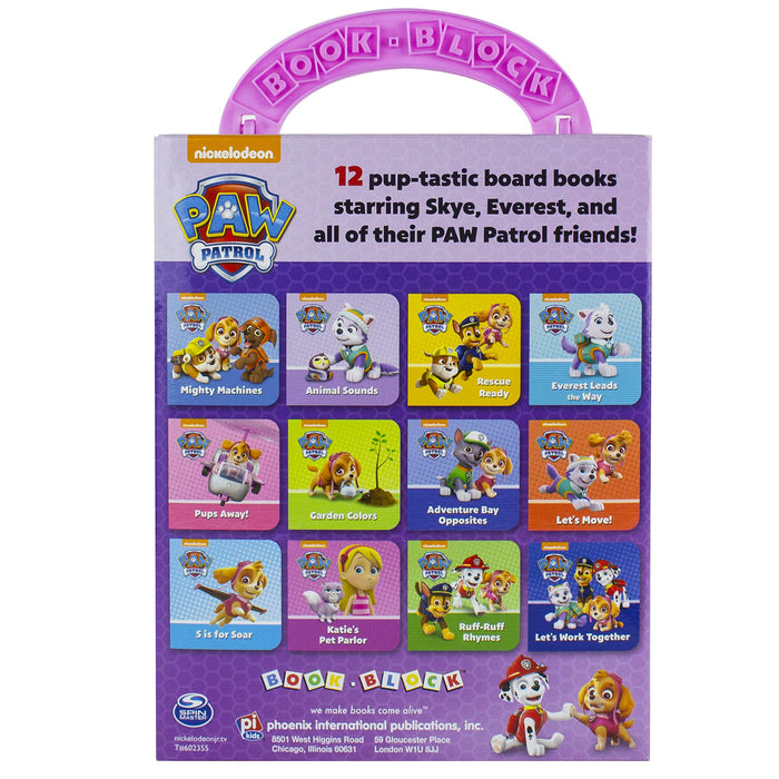 My First Library Paw Patrol Girls 12 Board Books Box Set By Nickelodeon