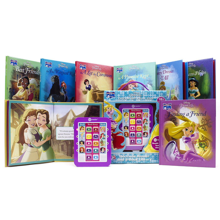 Disney Princess Dream Big Electronic Me Reader Jr and 8 Look and Find Sound Book Library