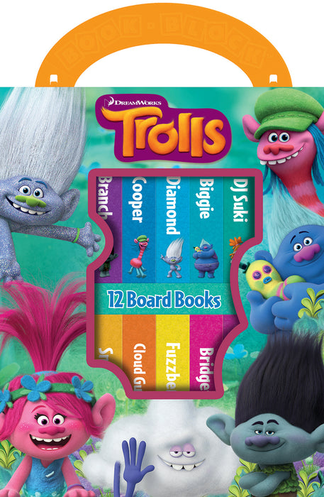 My First Library Trolls 12 Board Books Box Set By Dreamworks