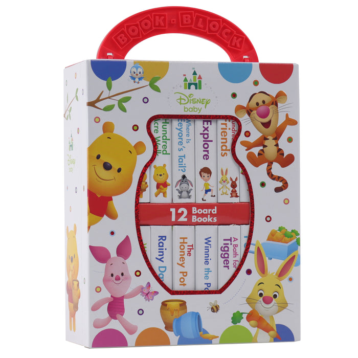 My First Library Winnie the Pooh  12 Board Books Box Set By Disney Baby