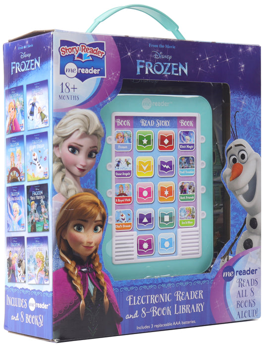 Disney Frozen Electronic Me Reader Jr and 8 Look and Find Sound Book Library