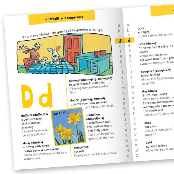 Early Learning Miles Kelly Junior Dictionary and Thesaurus Paperback Book Age 5+