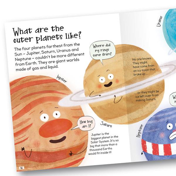 Miles Kelly Curious Questions & Answers About The Solar System Hardback Book