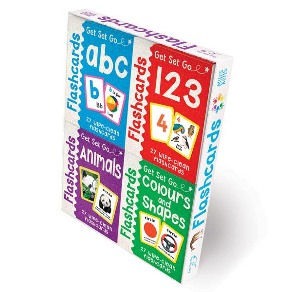 Get Set Go: ABC, 123, Animals, Colour Flashcards Set