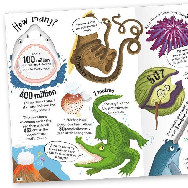 Miles Kelly Curious Questions & Answers About Our Oceans Hardback Book