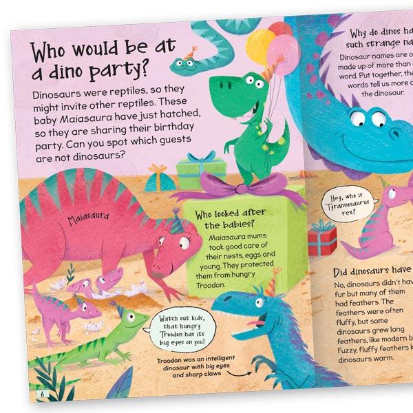 Miles Kelly Curious Questions & Answers About Dinosaurs Hardback Book