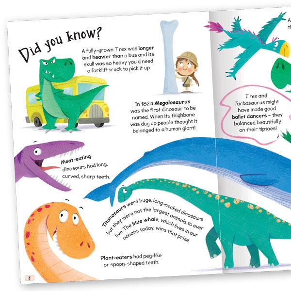 Miles Kelly Curious Questions & Answers About Dinosaurs Hardback Book