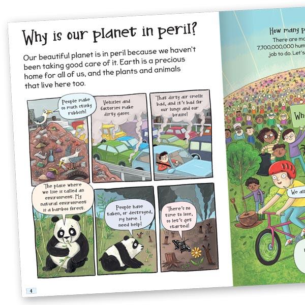Miles Kelly Curious Questions & Answers About Saving The Earth Hardback Book