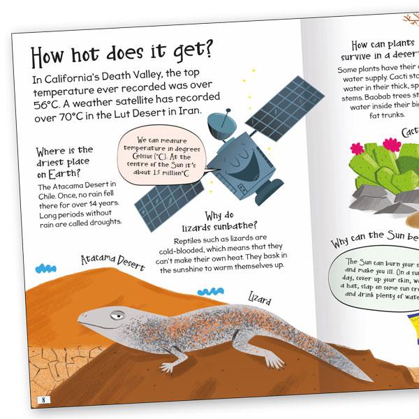 Miles Kelly Curious Questions & Answers About Weather Hardback Book